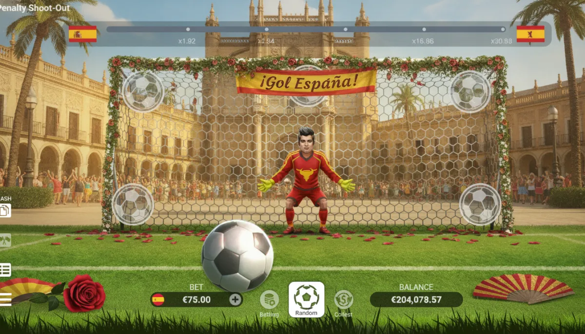 Penalty Shoot Out es un juego de primer nivel de Evoplay en el que los jugadores deben marcar goles